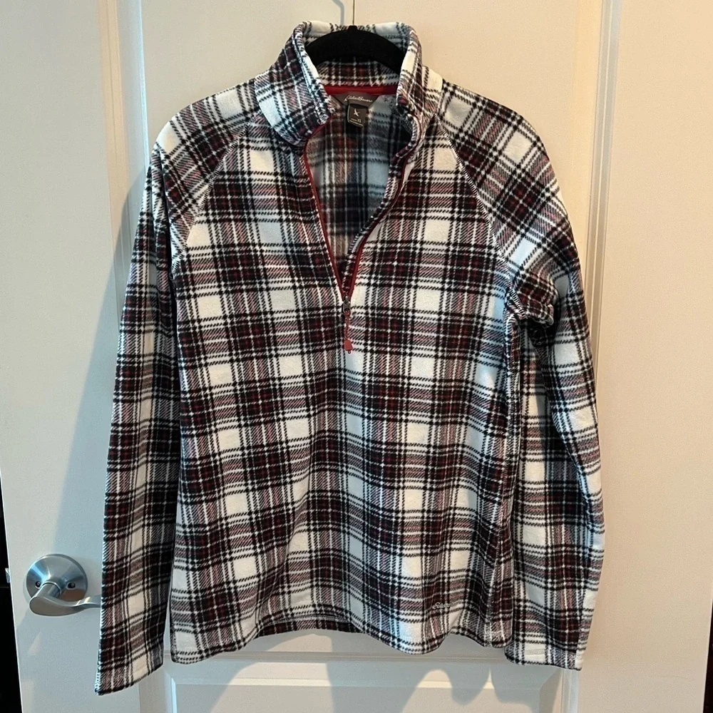 Eddie Bauer Plaid Fleece